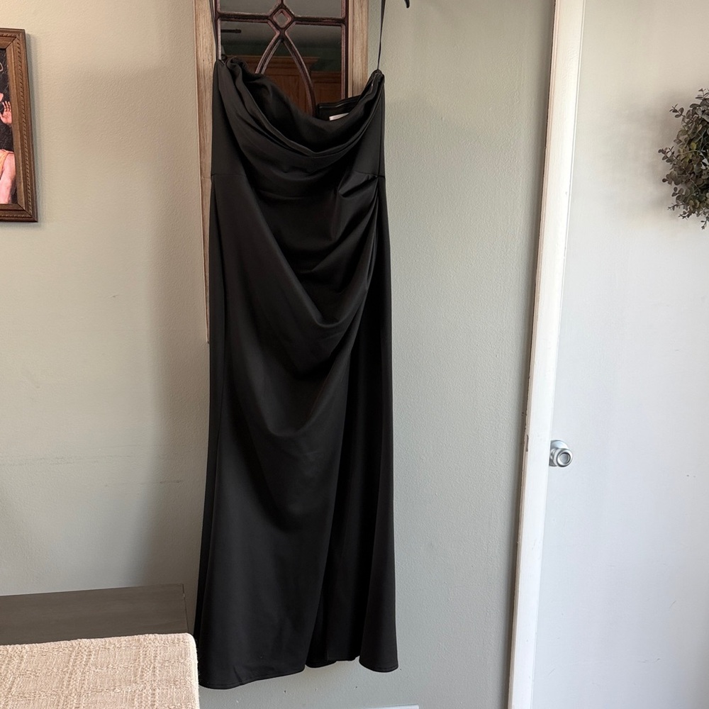 Black Draped dress- Women